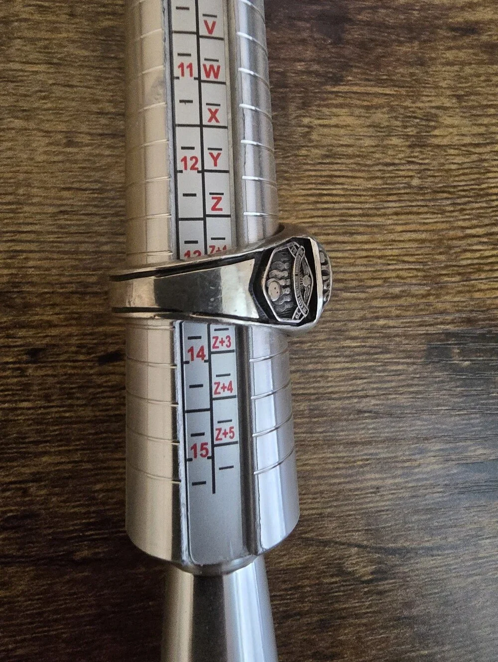 National Bowling Association Silver 800 Series Bowling Award Ring